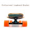 Pro Longboard Complete 42 Inch Skateboards Deck, 8 Layer Maple Double Kick Long Boards Skateboard for Girls Boys Skate Boards Cruiser Beginners Men Girls Teens Adults (Color : Style I) view 3