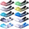 Tisancy 10 Pairs Sun Protection UV Arm Sleeves Cooling Anti Slip Compression Sleeves Sports Polyester Cycling Covers(Classic Style,Large) view 1