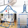 Gymnastics Bar Expandable Gymnastics Horizontal Bar Junior Training Bar Adjustable Home Sports Training Equipment High Bar for Kids,RedG view 2