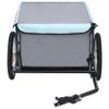 vidaXL 143.3 lbs Bike Trailer in Black and Blue view 2