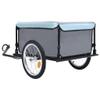 vidaXL 143.3 lbs Bike Trailer in Black and Blue view 4