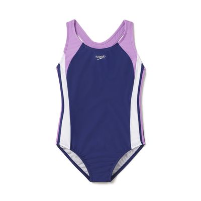 Speedo Girl's Swimsuit One Piece Infinity Splice Thick Strap
