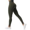 Aoxjox High Waisted Workout Leggings for Women Trinity Yoga Pants 26.5" (Olive Green Leopard Print, Medium) view 1