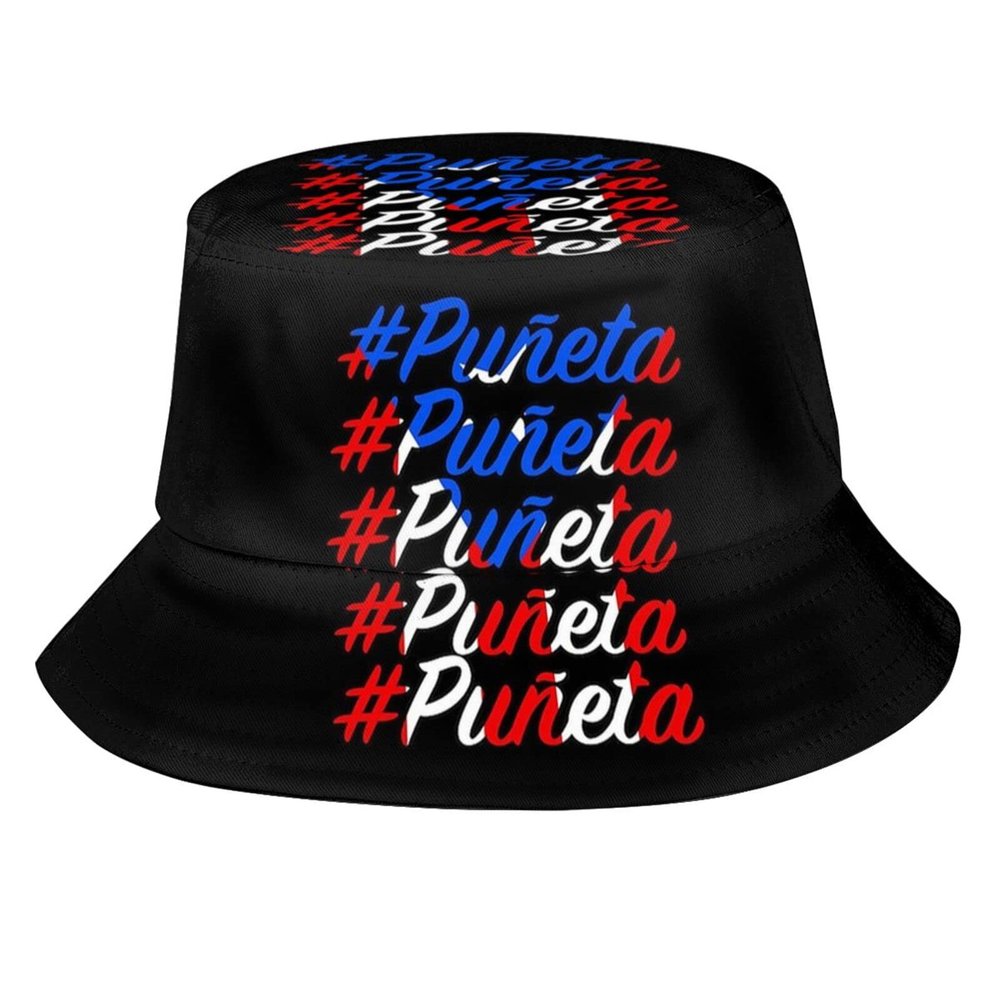 Cute Puerto Rico Flag Bucket Hats for Men Women Teens Packable Puerto Rico Sun Hats Fisherman Hat Cap