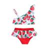 Baby Swimsuit Boy Kids Toddler Baby Girls Spring Summer Strawberry Print Cotton Sleeveless Beach (Red, 12-18 Months) view 1