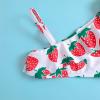 Baby Swimsuit Boy Kids Toddler Baby Girls Spring Summer Strawberry Print Cotton Sleeveless Beach (Red, 12-18 Months) view 3