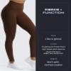 Aoxjox High Waisted Workout Leggings for Women Trinity Yoga Pants 26.5" (Dark Brown Leopard Print, XX-Large) view 2