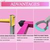 GLANT Gymnastics Bar for Kids with Rings Set, 7 Heights Adjustable Easy Folding Gymnastic Training Bar Kids Monkey Horizontal Bars - Max Load 300LBS (Pink) view 4