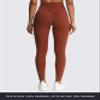 Aoxjox High Waisted Workout Leggings for Women Trinity Yoga Pants 26.5" (Cherry Mahogany Leopard Print, Large) view 3