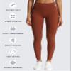 Aoxjox High Waisted Workout Leggings for Women Trinity Yoga Pants 26.5" (Cherry Mahogany Leopard Print, Large) view 4