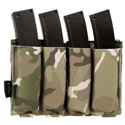 KRYDEX Quad Open Top SMG Magazine Pouches MOLLE MP5/ MP7 / Kriss Mag Pouch (MC)