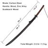 COSWOR 55.1" Kurosaki's Tensa Zangetsu Version 2 Samurai Sword Anime Katana for Cosplay, Collection-Long Version view 2