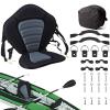 Vashly Kayak Seat, Detachable Universal Paddle Board Seat for Kayak, Canoe Seats with Detachable Storage Bag, Kayak Seat Cushion for Kayaking Canoeing Rafting Fishing(Gray) view 1