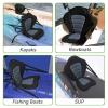 Vashly Kayak Seat, Detachable Universal Paddle Board Seat for Kayak, Canoe Seats with Detachable Storage Bag, Kayak Seat Cushion for Kayaking Canoeing Rafting Fishing(Gray) view 4