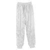 LiiYii Women's Shinny Sequins Harem Hip Hop Dance Harem Pants Bloomers Hippie Trousers White Small view 4