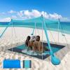 Beach Tent, Beach Canopy Sun Shade Easy Pop Up Beach Canopy, Beach Tent Sun Shelter 11x11 FT with UPF 50+ UV Protection, Beach Sun Shade for Beach, Camping, Backyard and Picnics view 1