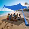 Beach Tent, Beach Canopy Sun Shade Easy Pop Up Beach Canopy, Beach Tent Sun Shelter 11x11 FT with UPF 50+ UV Protection, Beach Sun Shade for Beach, Camping, Backyard and Picnics view 2