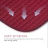 Harrison Howard All-Purpose Saddle Pad Suede Saddle Pad for Horses Use During Everyday Riding - Burgundy view 3