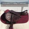 Harrison Howard All-Purpose Saddle Pad Suede Saddle Pad for Horses Use During Everyday Riding - Burgundy view 4