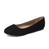 DREAM PAIRS Women's Sole-Simple Wide Width Flats, Ballerina Walking Flats, Comfortable Slip on Shoes,Size 9W,Black-Nubuck,Sole-Simple view 1