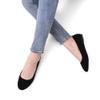 DREAM PAIRS Women's Sole-Simple Wide Width Flats, Ballerina Walking Flats, Comfortable Slip on Shoes,Size 9W,Black-Nubuck,Sole-Simple view 2