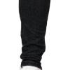JEsilunmaMY Men's Ripped Pencil Denim Pants Mid Waist Distressed Slimming Skinny Jeans Casual Stretch Destroyed Jeans Pants (Black,X-Large) view 4