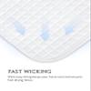 Harrison Howard All-Purpose Saddle Pad Suede Saddle Pad for Horses Use During Everyday Riding - White view 3