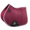 Harrison Howard Close Contact Saddle Pad Non-Slip Suede Outer Perfect for Use with Jumping Saddles - Burgundy view 1