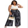 Euulin Women's Wide Leg Long Palazzo Pants High Waist Loose Fit Casual Flowy Pants Trousers with Pockets Square S view 3