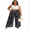 Euulin Women's Wide Leg Long Palazzo Pants High Waist Loose Fit Casual Flowy Pants Trousers with Pockets Square S view 4