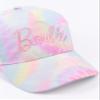 Barbie Cap for Girls | Kids & Teens Multicoloured Tie Dye Adjustable Snapback Hat | Embroidered Curved Brim Cap Headwear view 3