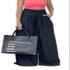 Euulin Women's Wide Leg Long Palazzo Pants High Waist Loose Fit Casual Flowy Pants Trousers with Pockets Black M view 1