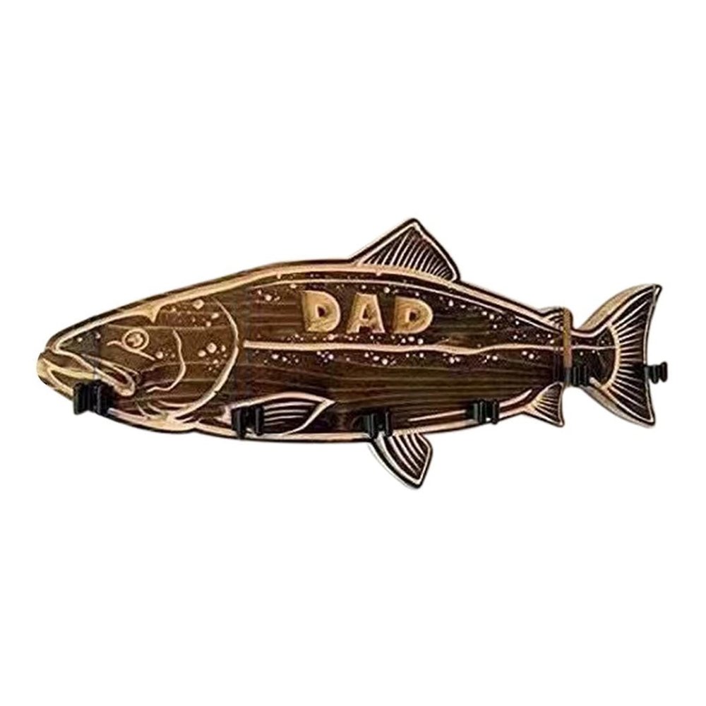 DYPASA Vertical Fishing Rod Holder Fishing Rod Holder Largemouth Fish Vertical 6-Rod Storage Rack Fishing Rod Bracket Holder for Men Wall Mounted Fishing Rod Rack (Color : Style B)