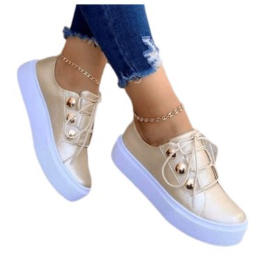 Sneakers For Women Slip On Arch Support Women's Casual Lace Up Sneaker Dressy Summer Fashion Comfortable Low Top Slip On Cute Platform Walking Shoes Flats Loafers