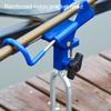 DYPASA Vertical Fishing Rod Holder 360 Degrees Adjustable Stainless Steel Fishing Rods Holder Bracket Fish Tool Wall Mounted Fishing Rod Rack view 3