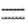 DYPASA Vertical Fishing Rod Holder Fish Rod Storage Holder Rack Fishing Stick Wall Mounted Display Support Bracket Stand Fishing Gear Tackle Vertical 6-Rod Wall Mounted Fishing Rod Rack view 2