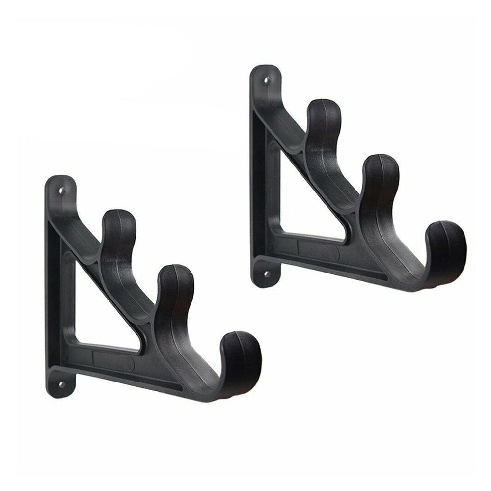 DYPASA Vertical Fishing Rod Holder Horizontal Rod Rack for Fishing Rod Wall Rack Storage-Ultra Sturdy Holds 3 Rods- Space Saving for Fishing Rods Hiking Poles and Cue Wall Mounted Fishing Rod Rack