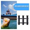 Vertical Fishing Rod Holder Vertical Fishing Rod Storage Holder Outdoor Fishing 3-Link Pole Mount Compression Resistance Bracket Rack for Boat Yacht Kayak Wall Mounted Fishing Rod Rack ( Color : Black view 4