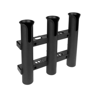 DYPASA Vertical Fishing Rod Holder Fishing Rod Storage Holder Pole Fishing Rod Racks Holder Socket for Boat Marine Fishing Box Kayak Boat Yacht 3 Tubes Link Wall Mounted Fishing Rod Rack