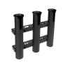DYPASA Vertical Fishing Rod Holder Fishing Rod Storage Holder Pole Fishing Rod Racks Holder Socket for Boat Marine Fishing Box Kayak Boat Yacht 3 Tubes Link Wall Mounted Fishing Rod Rack view 1