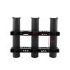 DYPASA Vertical Fishing Rod Holder Fishing Rod Storage Holder Pole Fishing Rod Racks Holder Socket for Boat Marine Fishing Box Kayak Boat Yacht 3 Tubes Link Wall Mounted Fishing Rod Rack view 3