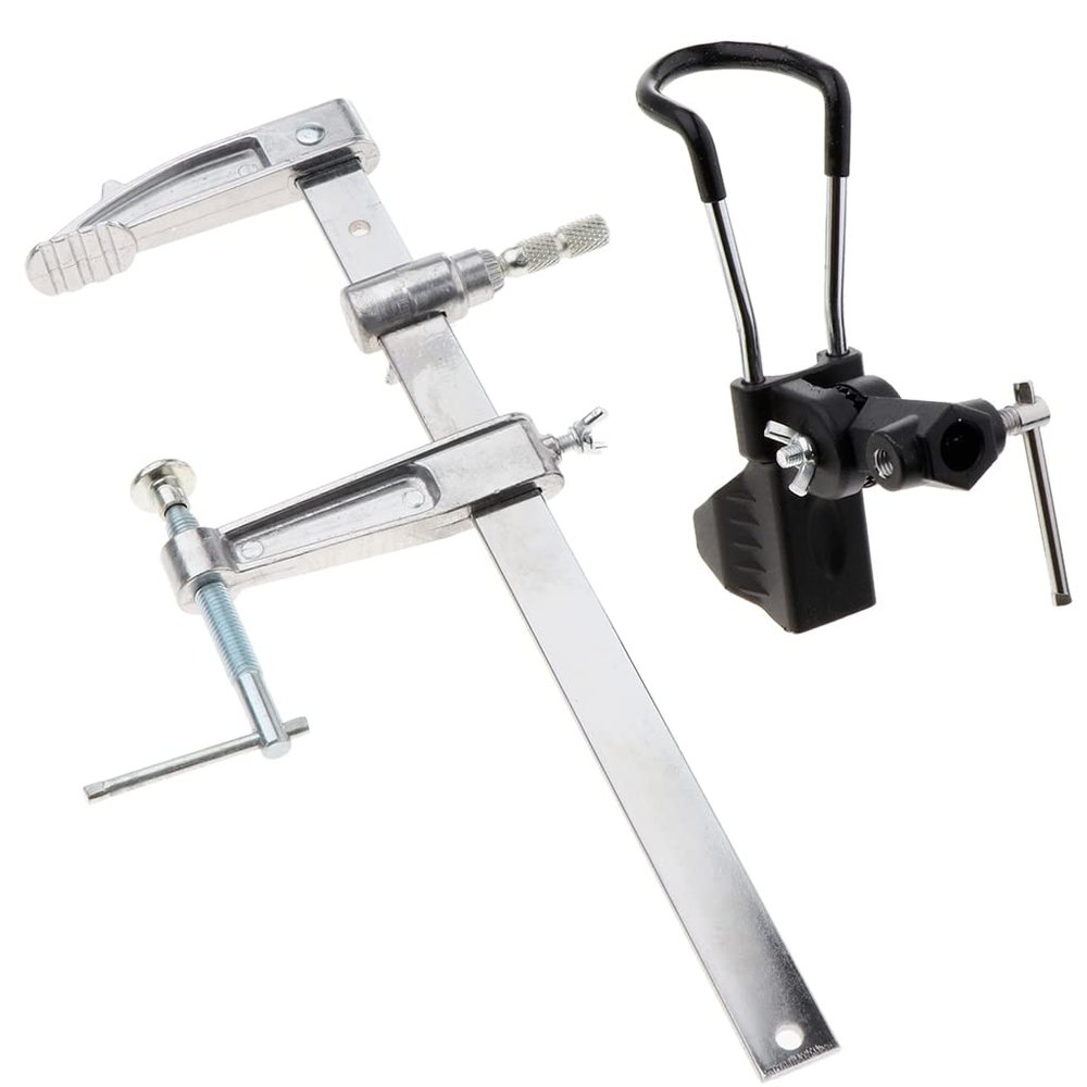 Vertical Fishing Rod Holder 360 Degree Rotatable Adjustable Rod Rack Clamp On Fishing Rod Holder Pole Bracket Fishing Rod Racks Wall Mounted Fishing Rod Rack (Color : Large)