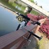 Vertical Fishing Rod Holder 360 Degree Rotatable Adjustable Rod Rack Clamp On Fishing Rod Holder Pole Bracket Fishing Rod Racks Wall Mounted Fishing Rod Rack (Color : Large) view 4
