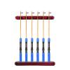 DYPASA Vertical Fishing Rod Holder Wooden Vertical Fishing Pole Holder Display Racks Fixing Wall Mounted Collection Storage Stand for Fishing Rod 6 Rods Rack Wall Mounted Fishing Rod Rack view 4