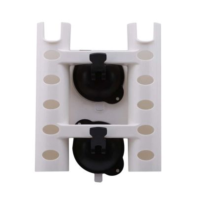 DYPASA Vertical Fishing Rod Holder 2 Link Rod Holder Organizer Marine Boat Yacht Kayak Fishing Vertical Pole Tube Bracket Socket Rack Lure Pliers Storage Wall Mounted Fishing Rod Rack