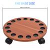 DYPASA Vertical Fishing Rod Holder Fishing Rod Round 15 Fishing Rod Storage Rack for Boat Display Rod Holder Support with Wheels Tackle Wall Mounted Fishing Rod Rack view 4