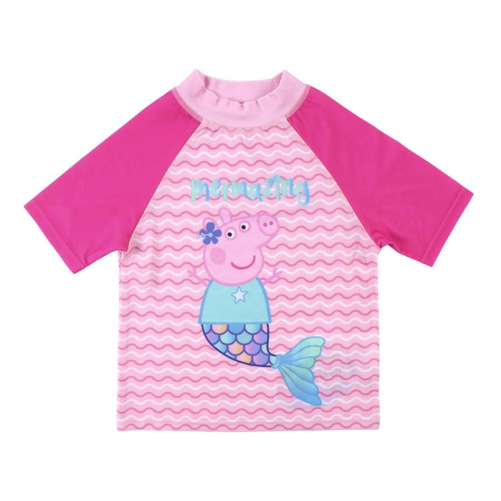 CERD LIFE'S LITTLE MOMENTS Peppa Pig Unisex Baby Girls' Swim Shirt, Pink, 24 Months