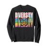 Acceptance and Kindness Graphic Design Celebrating Diversity Sweatshirt view 1