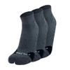 Pure Athlete Bunion Relief Sock - Ankle Length Tailors Bunion Corrector Socks for Men Women Split Toe Design (3 Pairs - Heather Grey, X-Large) view 1