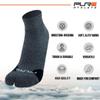 Pure Athlete Bunion Relief Sock - Ankle Length Tailors Bunion Corrector Socks for Men Women Split Toe Design (3 Pairs - Heather Grey, X-Large) view 4